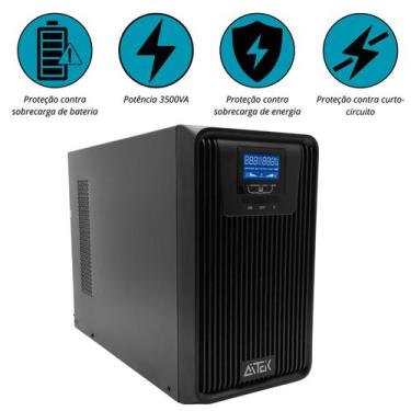 Imagem de NoBreak Senoidal Puro 3500VA 220V AITEK ANBOL3500P  2700W, Monofásico,