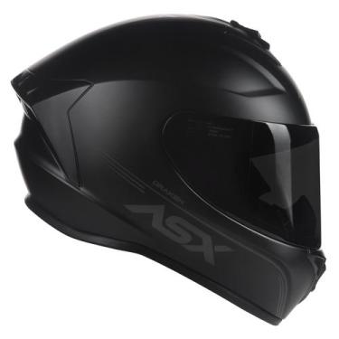 Imagem de Capacete asx draken solid, Preto