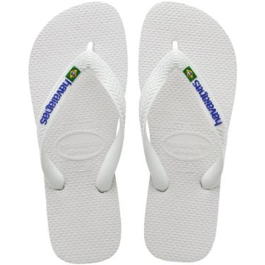 Imagem de Chinelo Infantil Menino Havaianas Brasil Logo Branco-Masculino