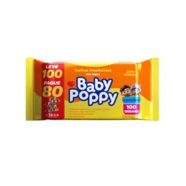 Imagem de Baby Poppy Toalhas Umedecidas Classic 100 unidades