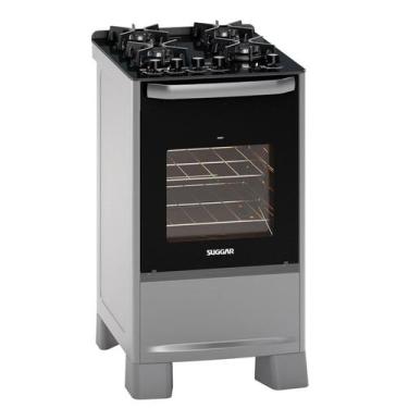 Imagem de Fogão Best Cook 4 queimadores Prata FGV405PRIX - Suggar, Prata, Bivolt