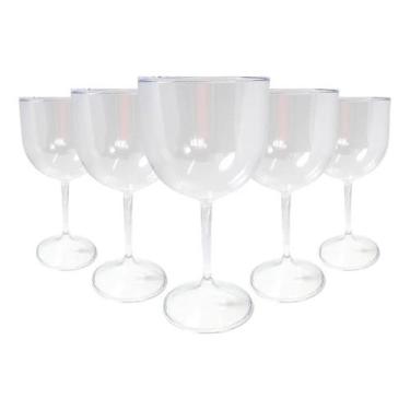 Imagem de 15 Taças Gin Acrílica Cristal Colorido 450ml Elegância Personalização 