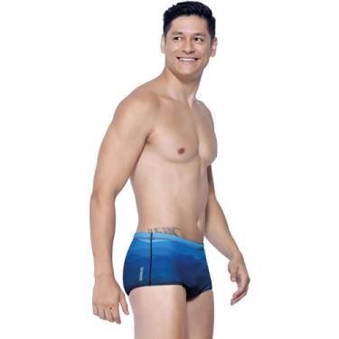Imagem de Sunga Tradicional Speedo Waves Azul, M, Azul, Homem
