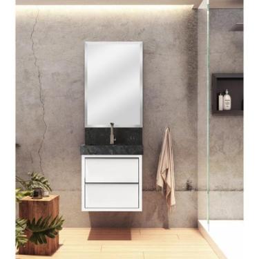 Imagem de Lavatório em Porcelanato para Banheiro 50cm Top com Cuba Esculpida - B