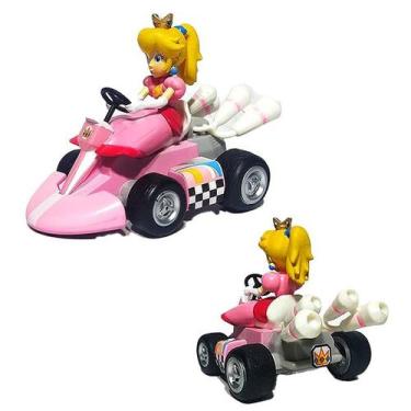 Imagem de Carrinho mario kart luigi bowser yoshi miniatura pullback friccao - VE