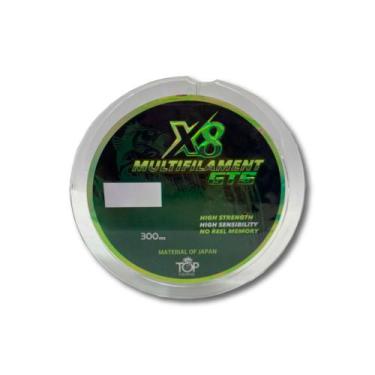 Imagem de Linha de Pesca Multifilamento GTS 8x 300m - Top Fishing, 0.14mm