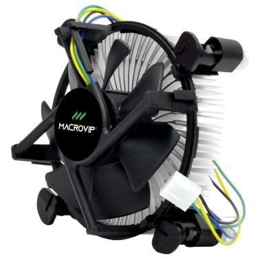 Imagem de Cooler para Processador Macrovip MV-CPC1 Compatível com Sockets 1155 1150 1151 I3 I5 Intel
