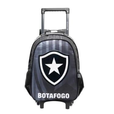 Imagem de Mochila De Rodinhas Infantil Botafogo Escolar Clube Futebol Cor:Preto 