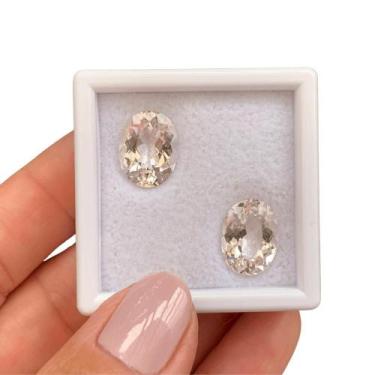 Imagem de Morganita Oval Par 9,45ct - ENE2ESE