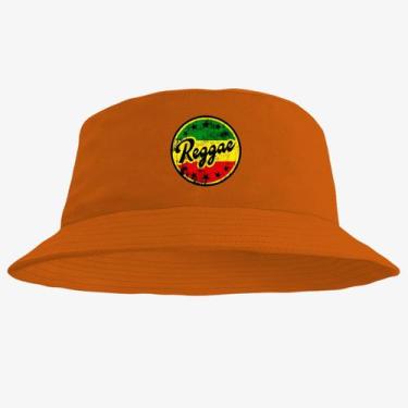 Imagem de Chapéu Bucket Hat Estampado Reggae - MP Moda Masculina, Único, Laranja