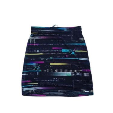 Imagem de Saia Tule Estampado Glitch Puramania, 18, Preto