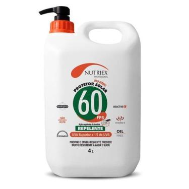 Imagem de Protetor Solar Fps 60 Corporal Com Repelente Nutriex 4L