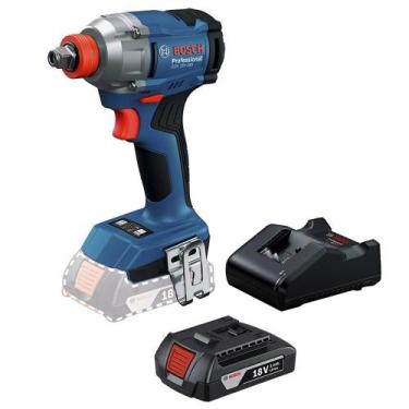 Imagem de Chave de Impacto a Bateria PRO GDX 18V-285 Bosch, com 2 Baterias e Mal