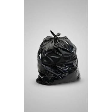 Imagem de Saco de Lixo Plástico Preto 200L 100 Unidades - Congratulations Store