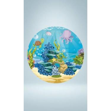 Imagem de Painel Tecido Sublimado 1,5x1,5 Fundo do Mar - Congratulations Store