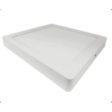 Imagem de Painel Plafon Led Sobrepor Quadrada 12W Amarela 3000K - NoBrand