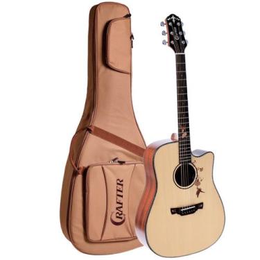 Imagem de Violão crafter folk cutaway ds-2 pro tb maho-ce nat c/ bag