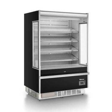 Imagem de Expositor Refrigerador Vertical Gelopar GSTO1300 1300L sem Porta Preto