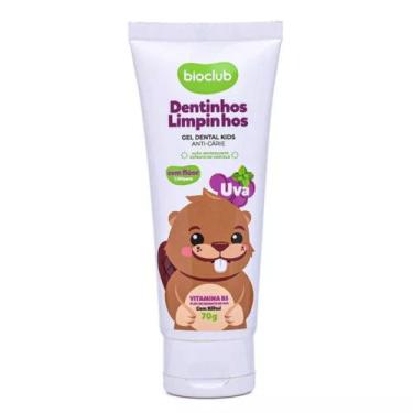 Imagem de Gel Dental Infantil Com Flúor Bioclub 70g Sabor Uva