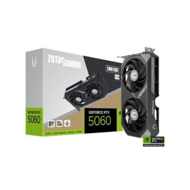Imagem de Gpu zotac rtx 5060 8gb twin edge oc, gddr7, 128-bits, 3x dp / 1x hdmi 