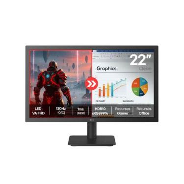 Imagem de Monitor LG FHD Home Office 22U403A.B 22 Polegadas 1ms 120Hz HDMI Bivol