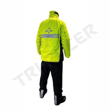 Imagem de Capa de Chuva Conjunto Motociclista WATERPROOF TRI-RACER - Amarelo Neo
