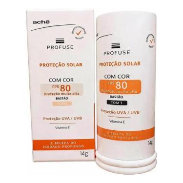 Imagem de Protetor Solar Bastão Profus Com Cor Fps 80 Tom 1 -14g