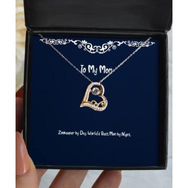 Imagem de SpreadPassion Zokeeper by Day. World's Best Mom by Night. Colar de dança de amor, presente de mãe de filho filha, Inspire for Mom