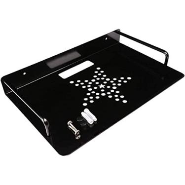Imagem de Pkfinrd Suporte de parede de DVD para prateleira, suporte de parede de alumínio, suporte para prateleira/suporte/suporte para TV Box Router Mini PC TV Acessórios
