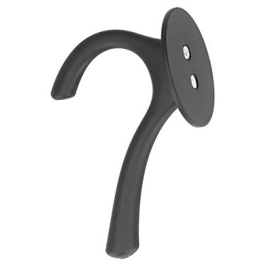 Imagem de Gancho de roupão duplo Garosa Gancho de Toalha Elegante Impermeável Durável Mochila de Parede Mochila Suporte de Gancho para Banheiro Cozinha Preto Único, Gancho de Casaco