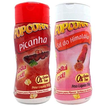Imagem de Temperos P/ Pipoca Popcorn Cx 24 Frascos. 12 Picanha - 12 Sal do Himalaia