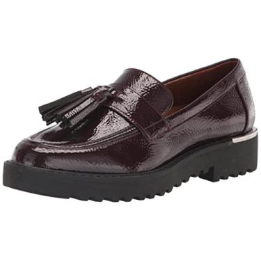 Imagem de Franco Sarto Mocassim feminino Carolynn sem salto, Patente de vinho, 7.5