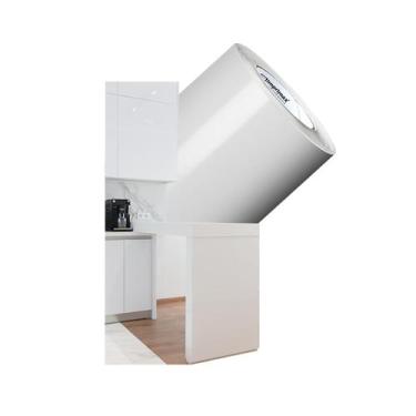 Imagem de Adesivo Para Envelopamento Geladeiras Móveis 4Mx50cm Branco - Marca Im