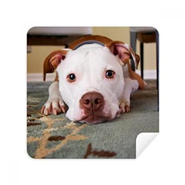 Imagem de White Bulldog — Óculos de limpeza de tela de animais para animais de estimação, tecido de camurça, pacote com 2