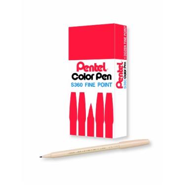 Imagem de Pentel Caneta colorida de arte, bege, caixa com 12 (S360-124)