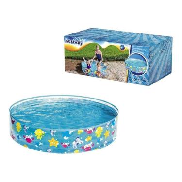 Imagem de Piscina Redonda Infantil Férias Verão Rígida 277L Premium