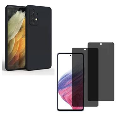 Imagem de Kit Capa Case Silicone e Pelicula Privacidade Compatível Galaxy A53-5G