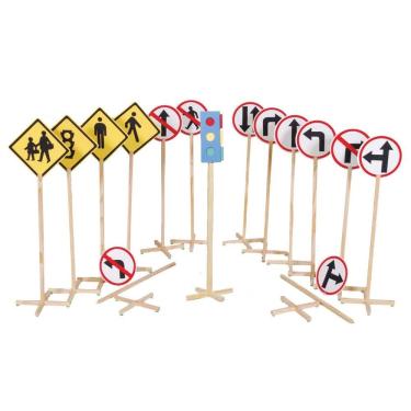 Imagem de Educação De Trânsito 14 Placas E 1 Semáfaro Simples