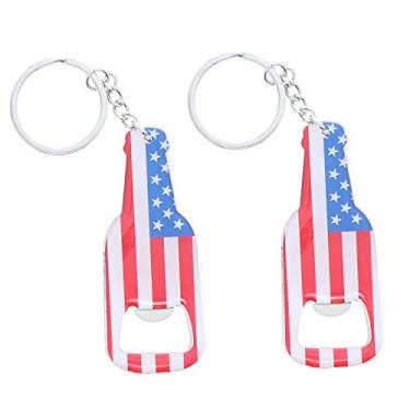 Imagem de Chaveiro abridor de garrafas de cerveja com bandeira americana, 2 American Flag