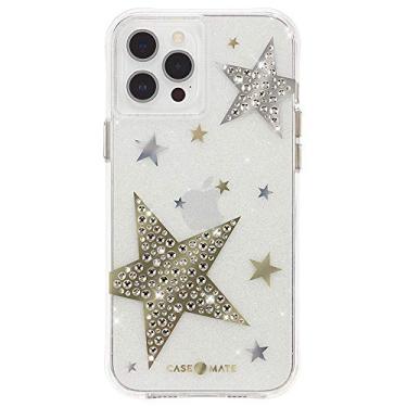 Imagem de Case-Mate - Sheer Superstar – Capa para iPhone 12 e iPhone 12 Pro (5G) – Estrelas de strass levantadas – Proteção contra quedas de 3 m – Antimicrobiana – 6,1 polegadas