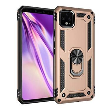 Imagem de Mobile phone accessories Para for Google Pixel 4XL TPU à prova de choque + capa protetora de PC com suporte giratório de 360 ​​graus phone case