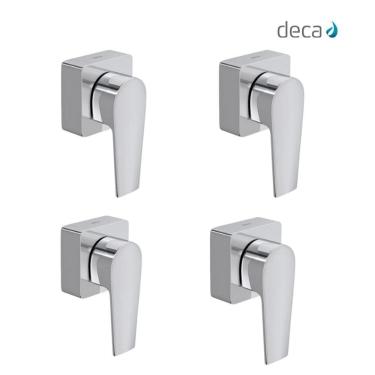 Imagem de Kit 4 Acabamento Para Registro De Gaveta Level 1/2" 3/4" 1"4900 Cromada...