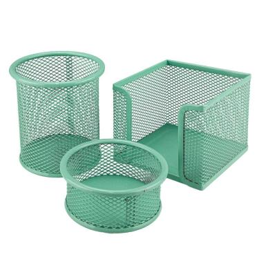 Imagem de Kit Escritório Le Organizador de Mesa Aramado Verde