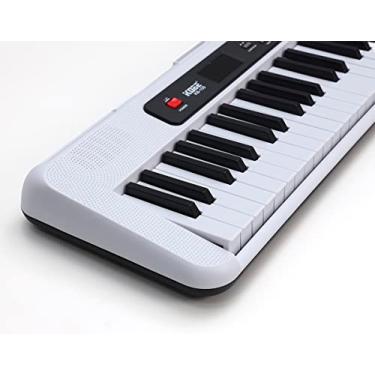 Imagem de Teclado Kobe Arranjador Estudante KB-150 Branco 61 Teclas Com Fonte