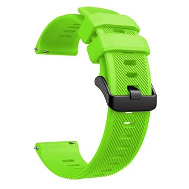 Imagem de GANYUU Alças de pulso para Polar Vantage M/M2 pulseira de relógio inteligente para Polar Grit X Pro pulseira de silicone 18 20 22mm pulseira (cor: verde azul, tamanho: 18mm)