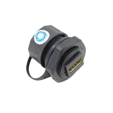 Imagem de SMAKN Acoplador HDMI impermeável M25, fêmea para fêmea