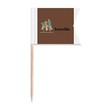 Imagem de Bandeiras de palito de palito de atletismo esportivos da China para marcação de etiquetas para bolo de festa, comida e queijos