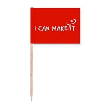 Imagem de I Confidence Love Success Toothpick Flags Marcador Topper Decoração de Festa