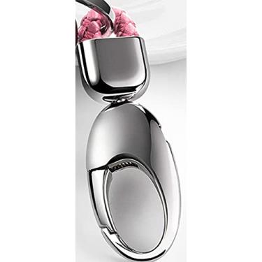 Imagem de YJADHU Porta-chaves de TPU macio masculino feminino chaveiro capa de chave de carro, apto para Audi A1 A3 A4 A5 Q7 A6 C5 C6 A8 R8, chaveiro rosa