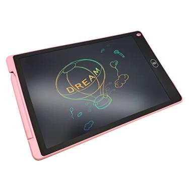 Imagem de DOYING 12 polegadas lcd escrita tablet prancheta eletrônica digital bloco de escrita apagável tela colorida apagamento de um clique com botão de bloqueio presente para crianças adultos home office esc